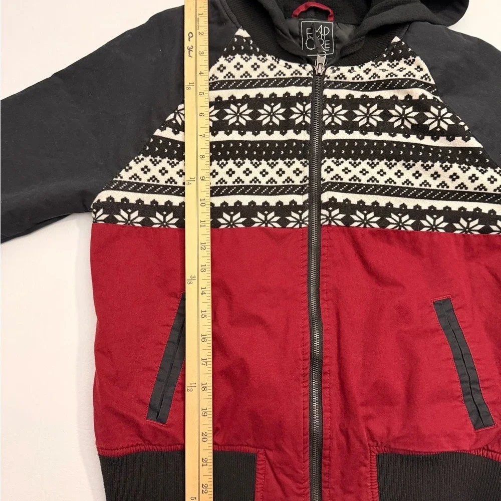 Empyre Black and Red‎ Patterned Jacket Size L